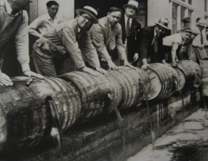 Prohibition booze-dumping