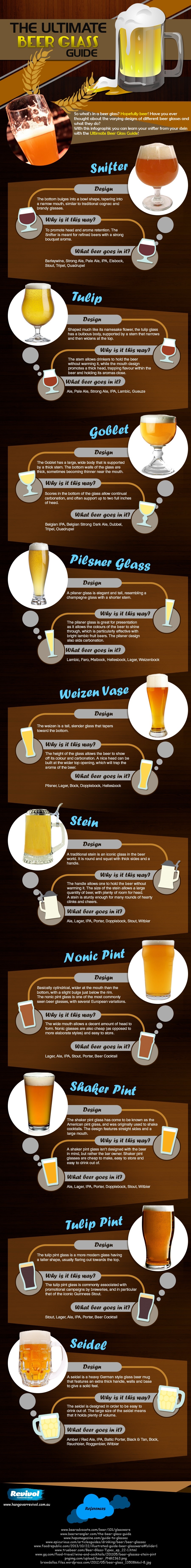 Beer Glass Infograph