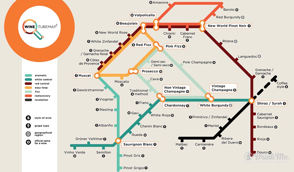 Wine Tube Map