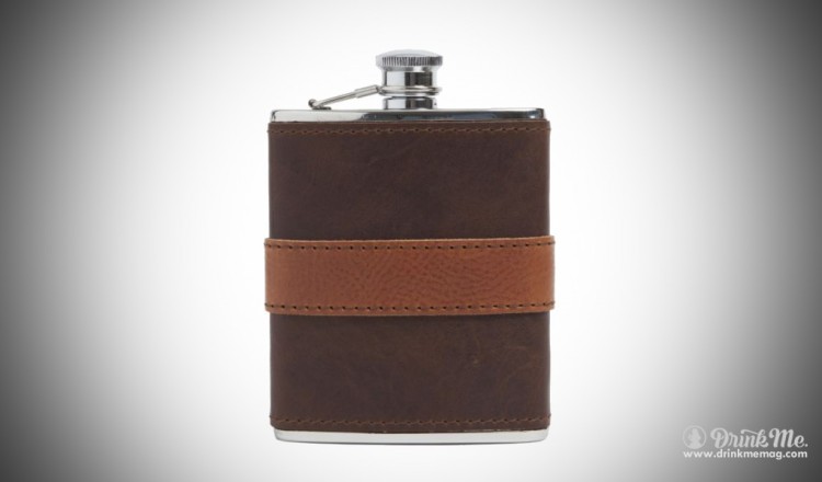 Moore & Giles Leather Wrapped Flask drinkmemag.com drink me