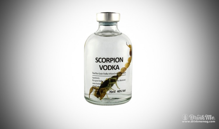 Scorpion Vodka drinkmemag.com drink me insects in drinks weird alcohol