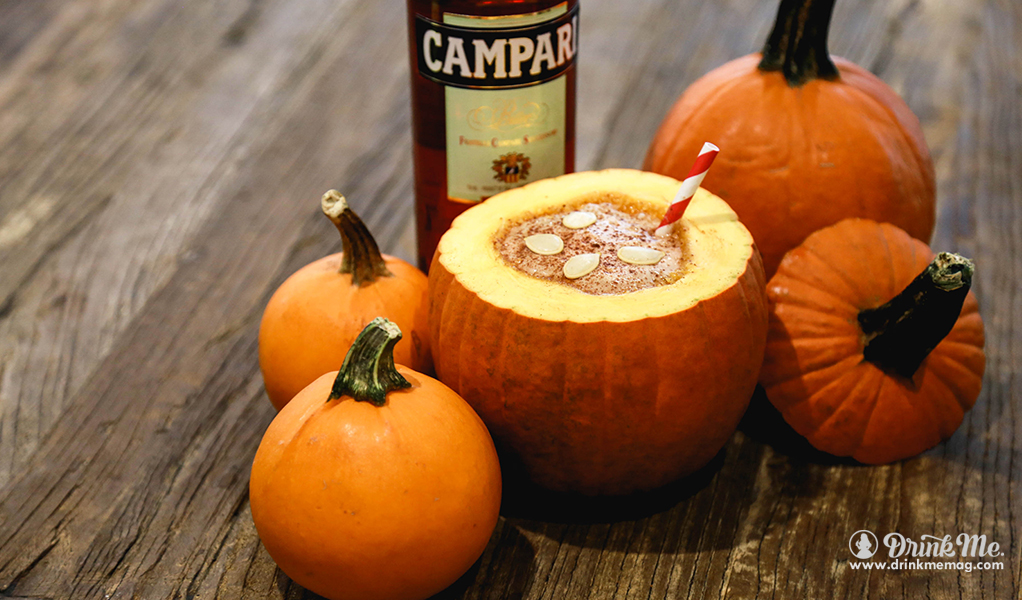 Pumpkin Spice Negroni drinkmemag.com drink me Top Creepy Halloween Cocktails