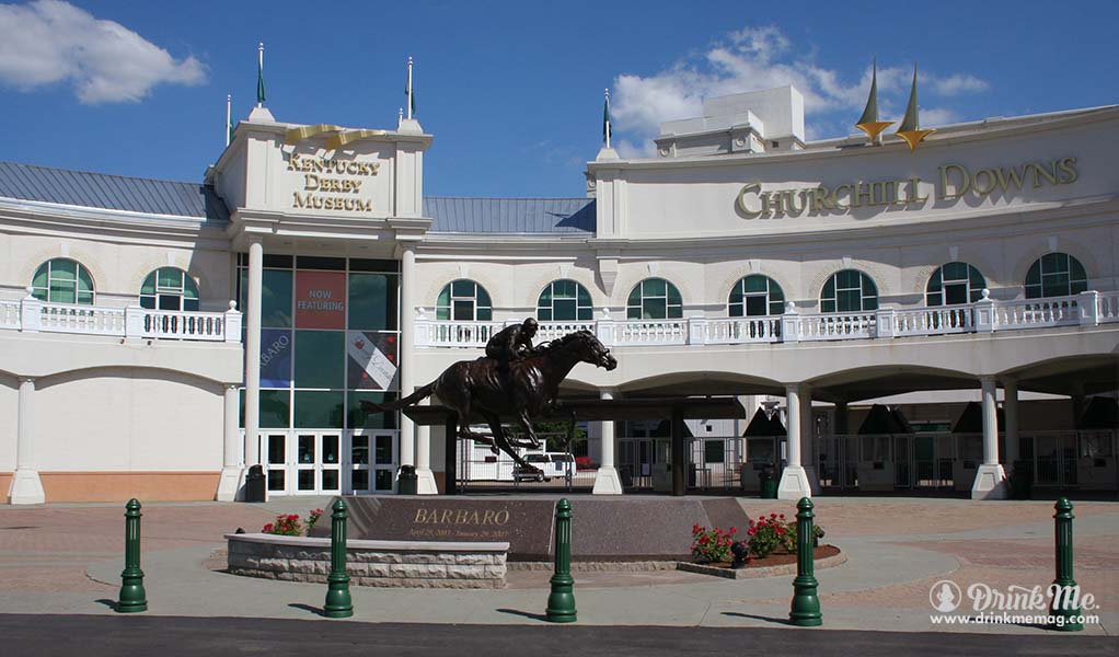 Entrances to Kentucky Derby Museum and Churchill Downs drinkmemag.com drink me Louisville Food and Drink