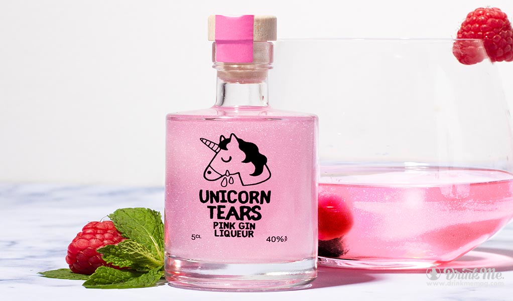 Unicorn Tears Pink Gin Liqueur drinkmemag.com drinkme Unicorn Tears Pink Gin Liqueur